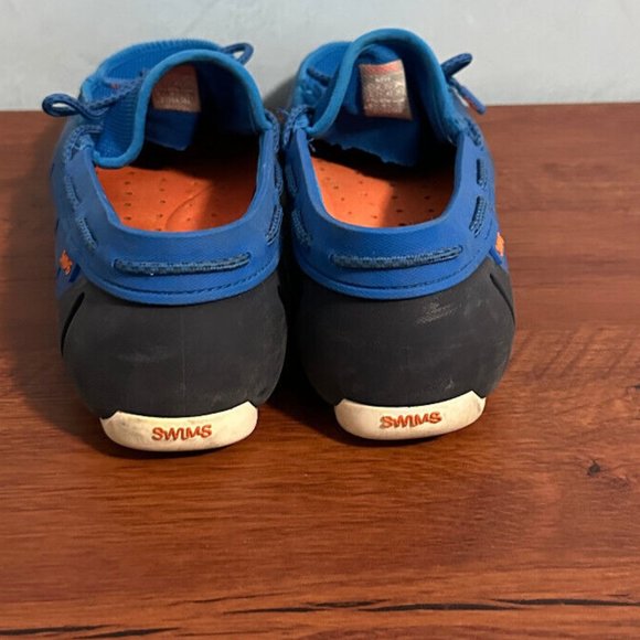 Swims Stride Lace Loafer Blitz Blue‎ + Navy + White Fleck Sz 12 Mens main image 4